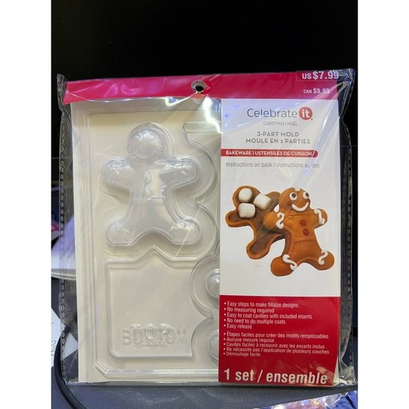 Celebrate It 3-Part Mold, Gingerbread Hot Chocolate Bombs - Picture 1 of 2